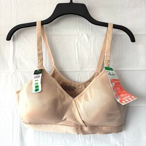 NWT Playtex Cream Nursing Bra SZ L 38DD-40D